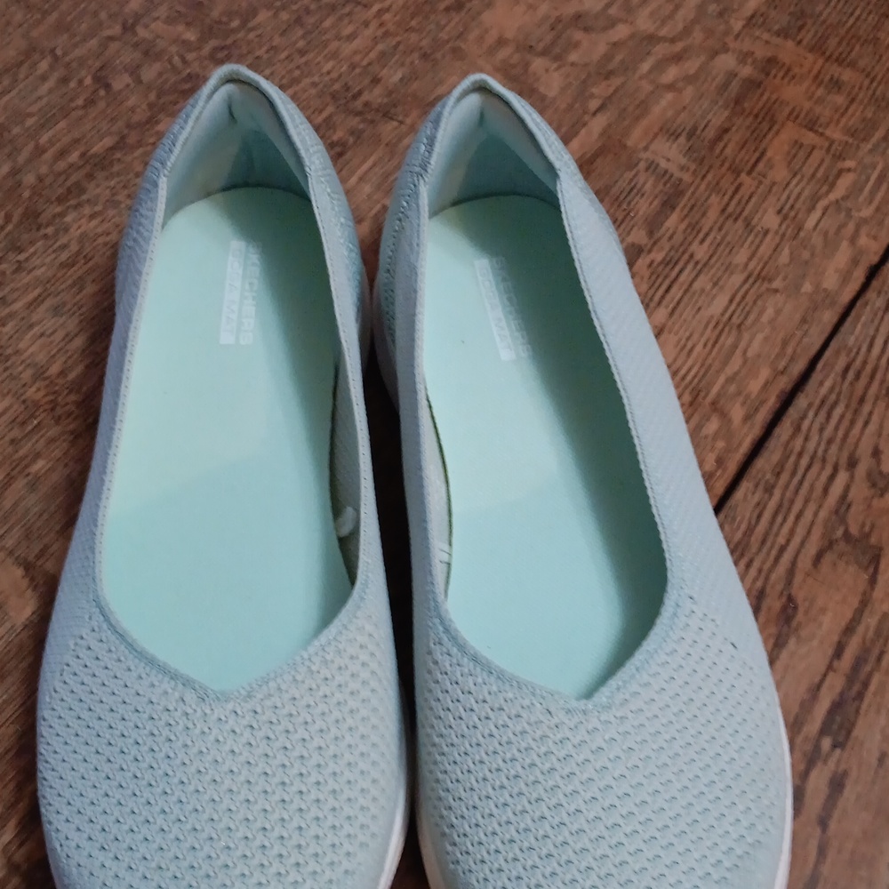 NWOT SKECHERS GEN 5 GOGA MAT SIZE 8 AQUAMARINE/BABY BLUE - Picture 10 of 11